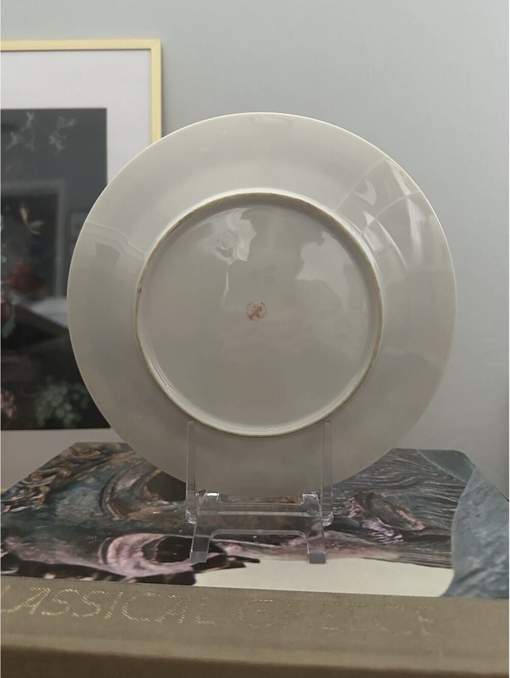 Vintage Handpainted Japanese Peacock and Floral Design Decorative Plate - Picture 4 of 4